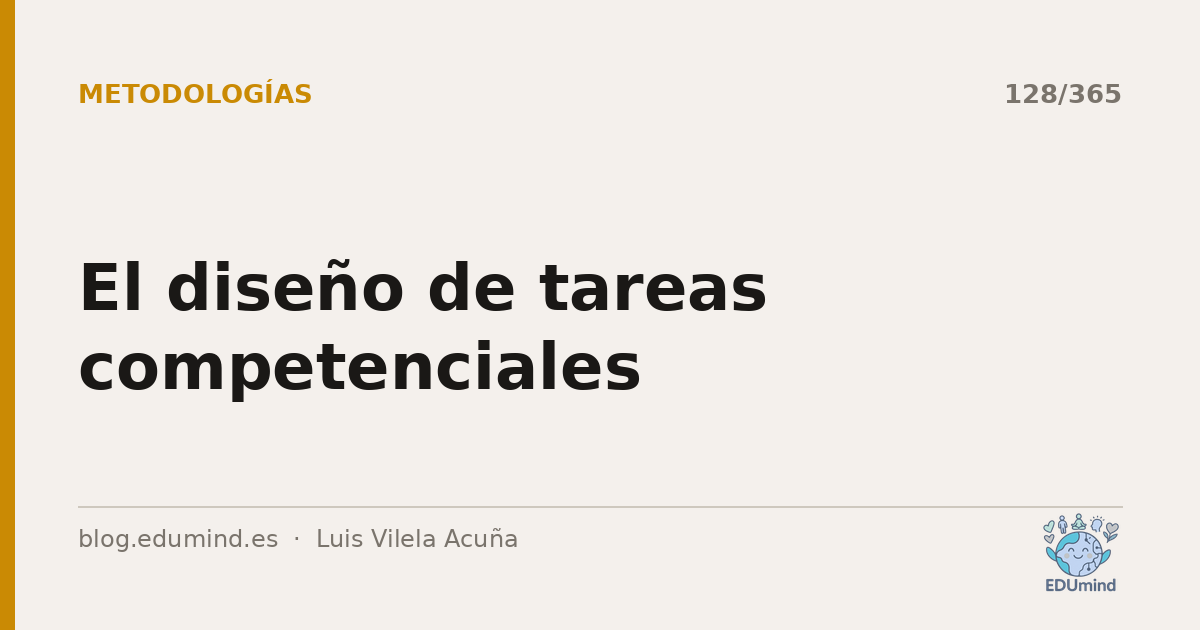 El diseño de tareas competenciales