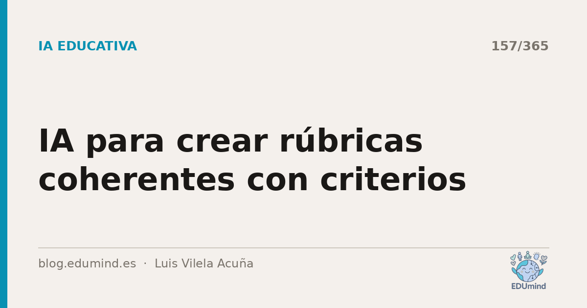 IA para crear rúbricas coherentes con criterios