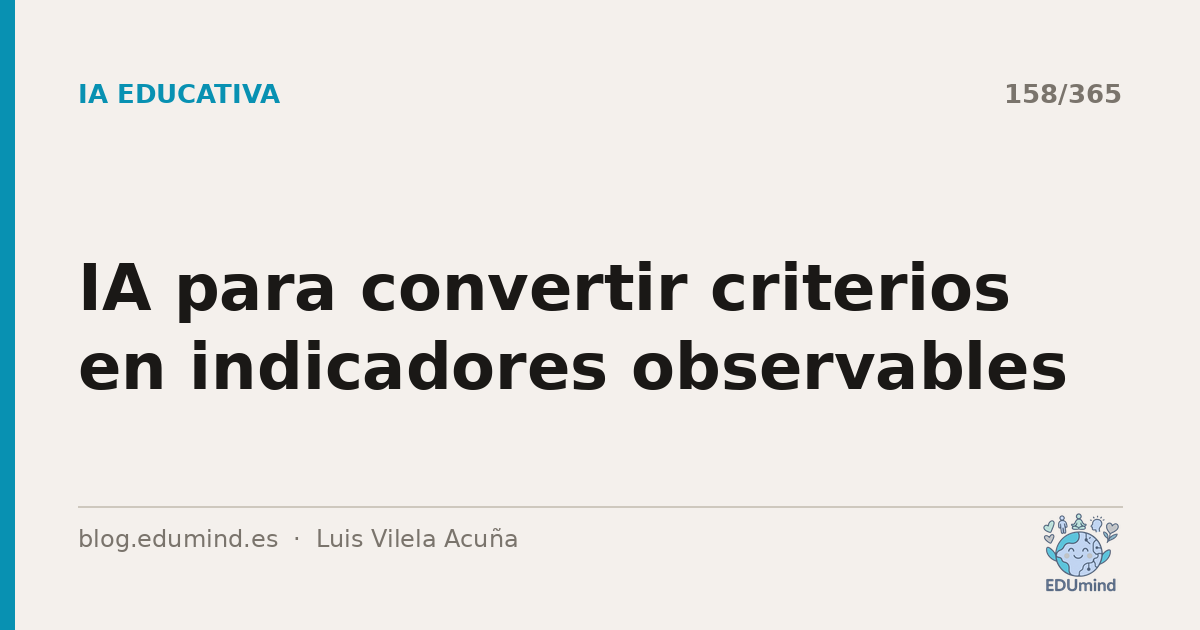 IA para convertir criterios en indicadores observables