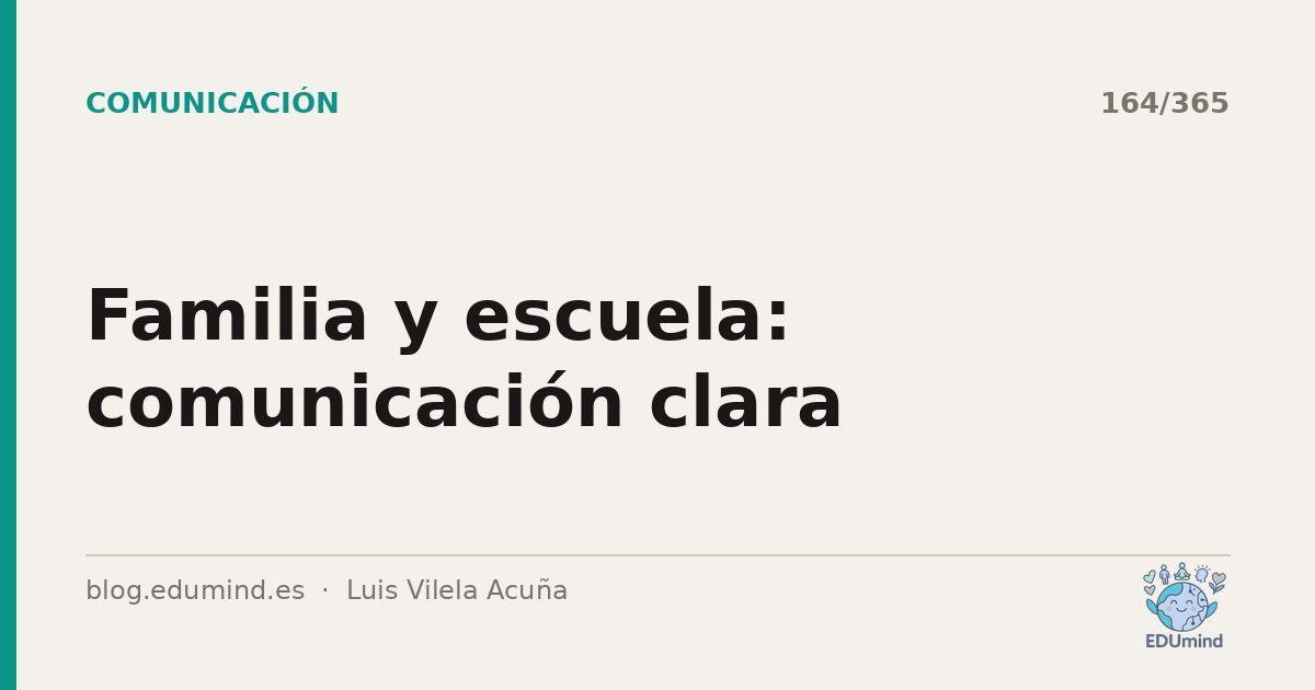 Familia y escuela: comunicación clara