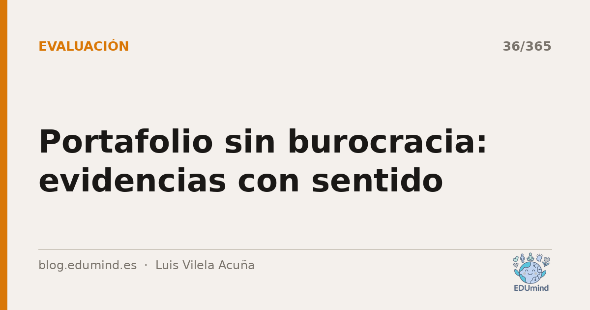 Portafolio sin burocracia: evidencias con sentido