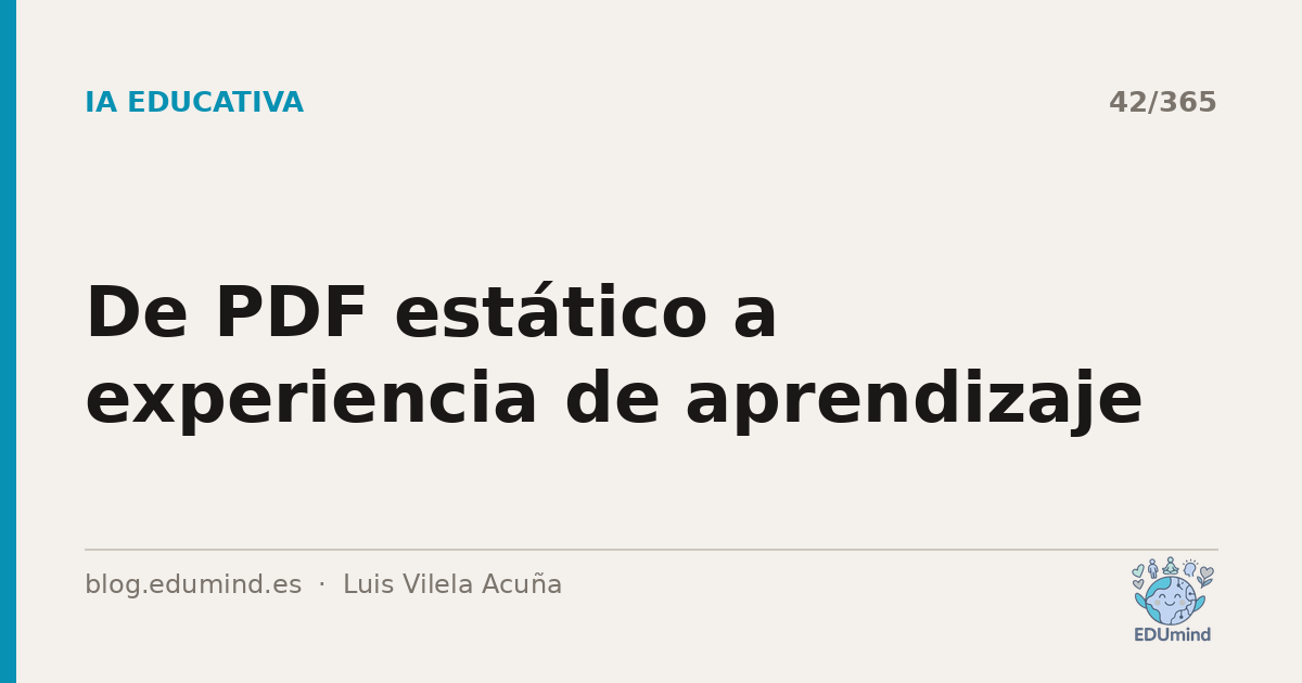 De PDF estático a experiencia de aprendizaje