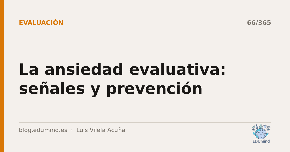 La ansiedad evaluativa: señales y prevención