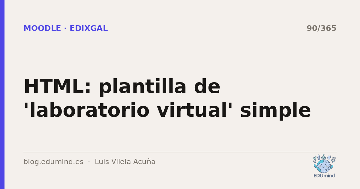 HTML: plantilla de 'laboratorio virtual' simple