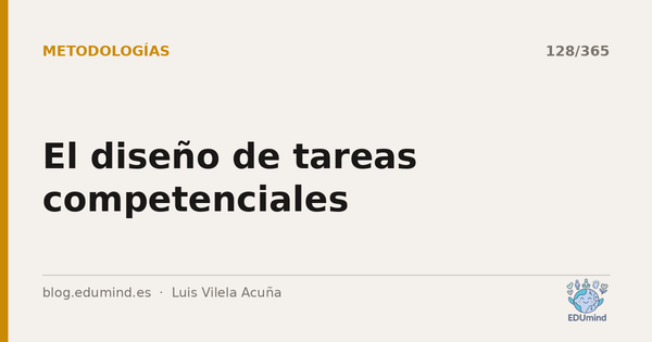 El diseño de tareas competenciales