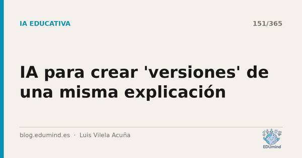IA para crear 'versiones' de una misma explicación