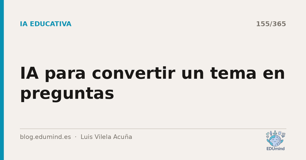 IA para convertir un tema en preguntas