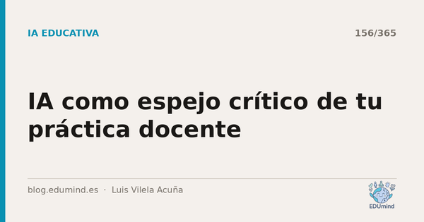 IA como espejo crítico de tu práctica docente