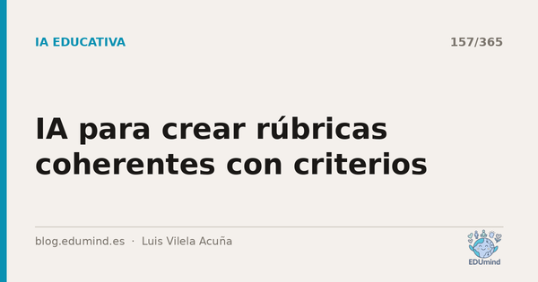 IA para crear rúbricas coherentes con criterios