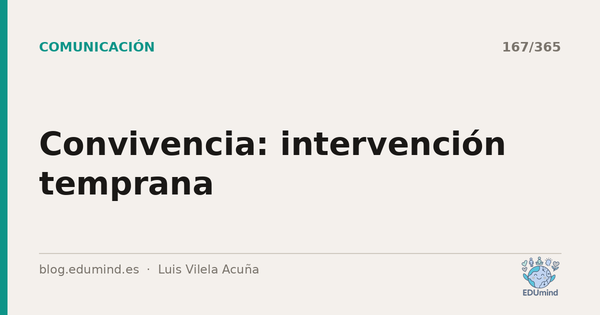 Convivencia: intervención temprana
