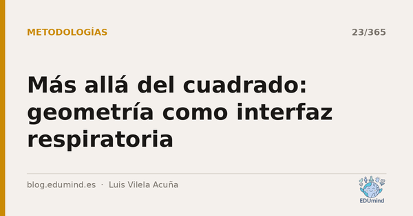 Más allá del cuadrado: geometría como interfaz respiratoria