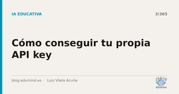 Cómo conseguir tu propia API key
