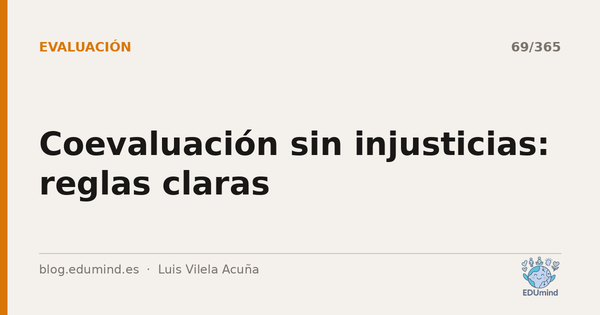 Coevaluación sin injusticias: reglas claras