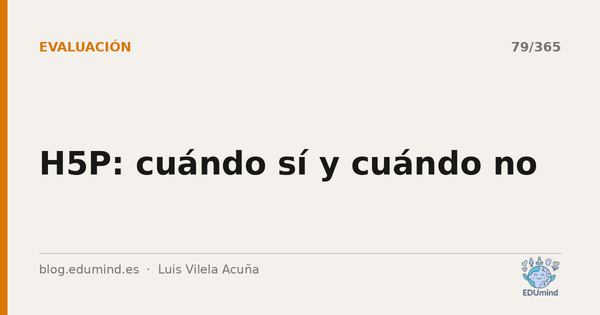 H5P: cuándo sí y cuándo no