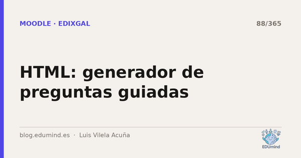 HTML: generador de preguntas guiadas