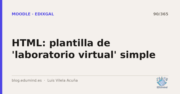 HTML: plantilla de 'laboratorio virtual' simple